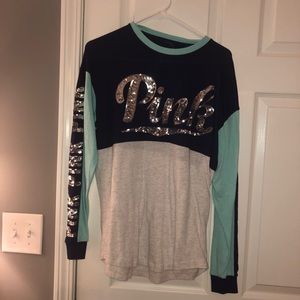 Tri-color PINK longsleeve